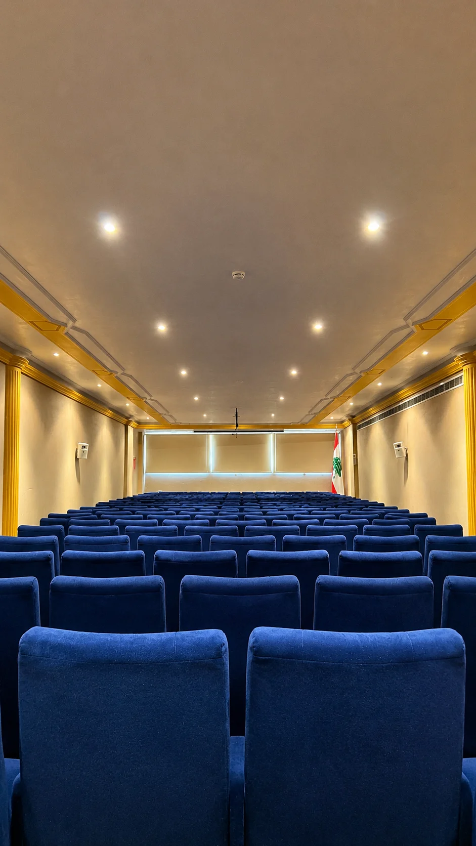 Professional conference room setup at Bzommar Palace Hotel