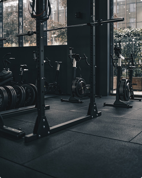 Modern hotel gym at Bzommar Palace in Mount Lebanon